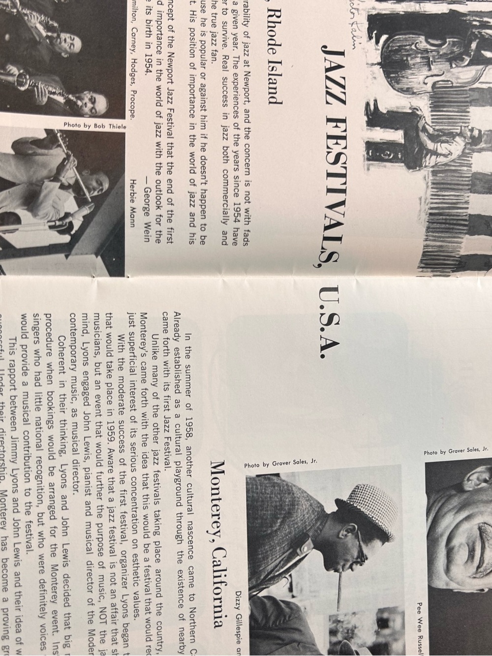 1964 Jazzland Jazz Souvenir Magazine. Jazz in America. Music memorabilia. EUC - Picture 4 of 5